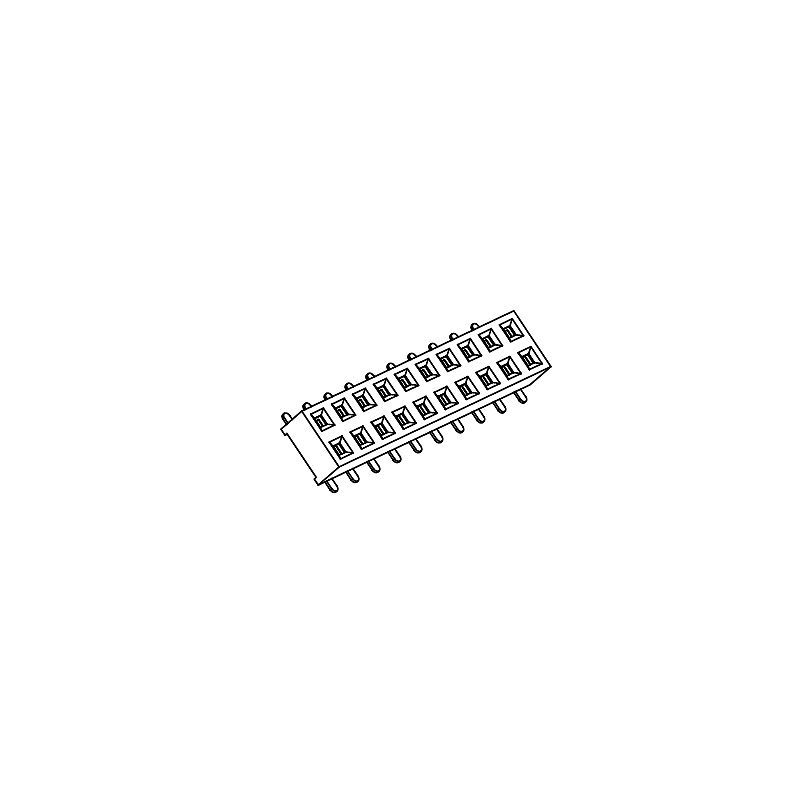 Female Header PH2.00*H2.2mm Double row SMT Series